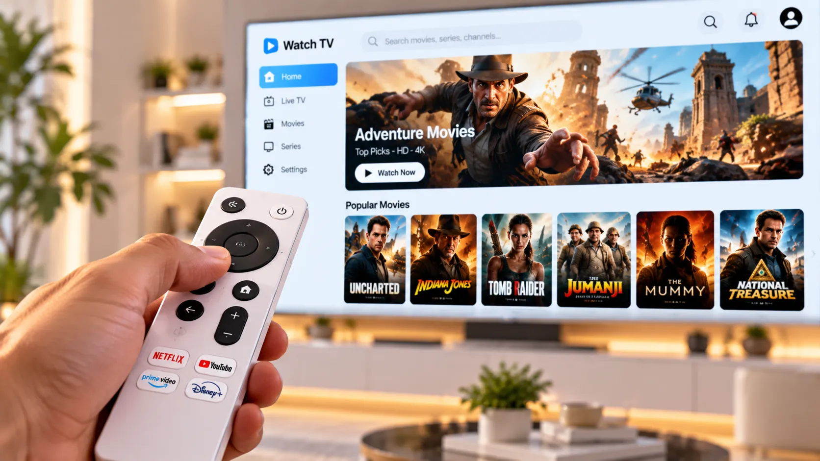 Google TV mit IPTV Senderliste